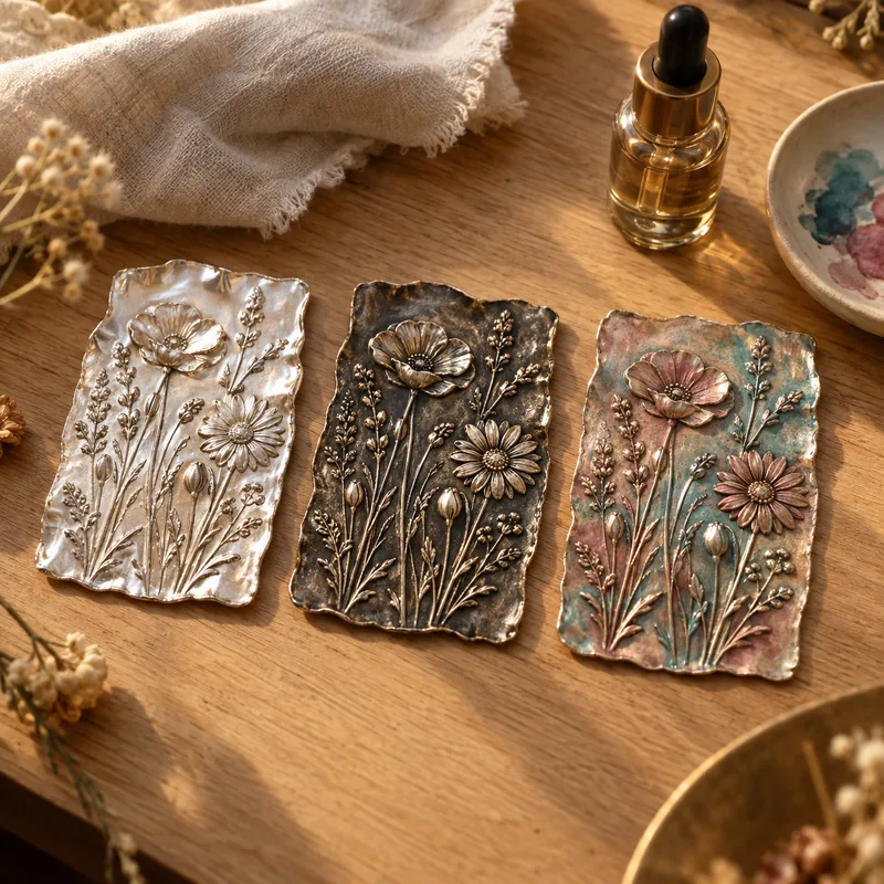 The same design in three different finishes