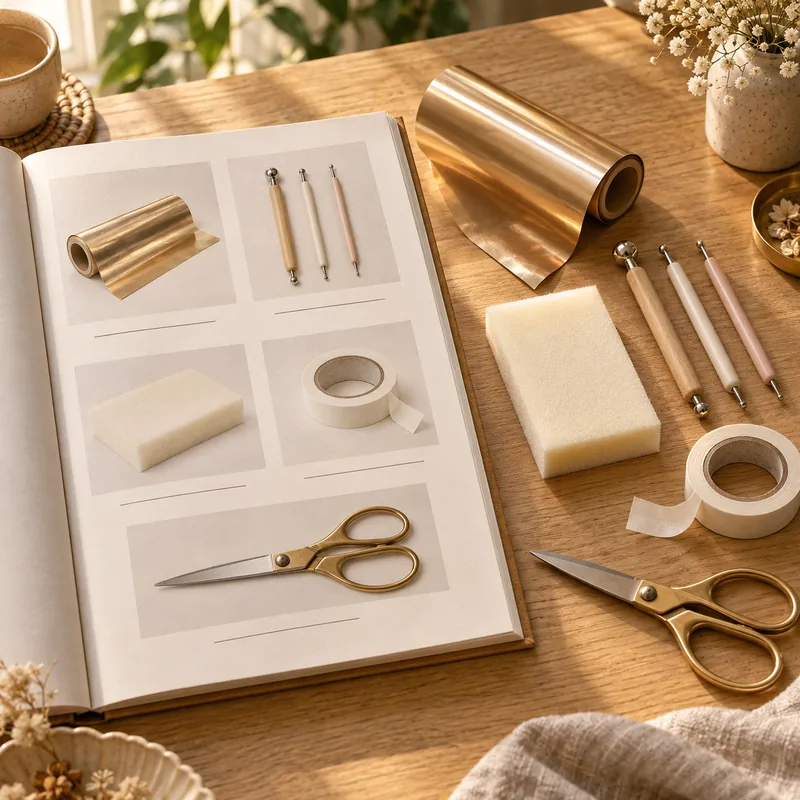 Guide page showing the simple supplies needed
