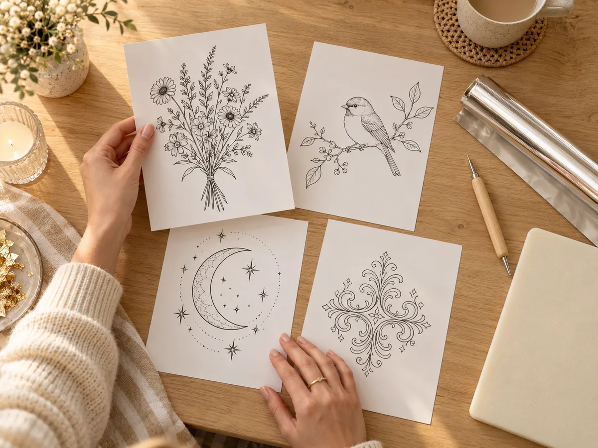 Choosing a printed pattern sheet